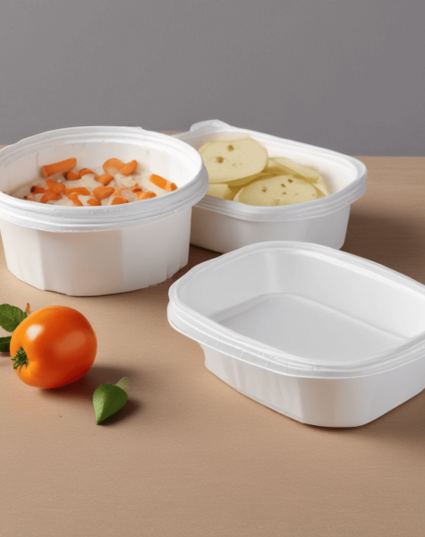 Paper Container + Lid (320 GSM)350ML